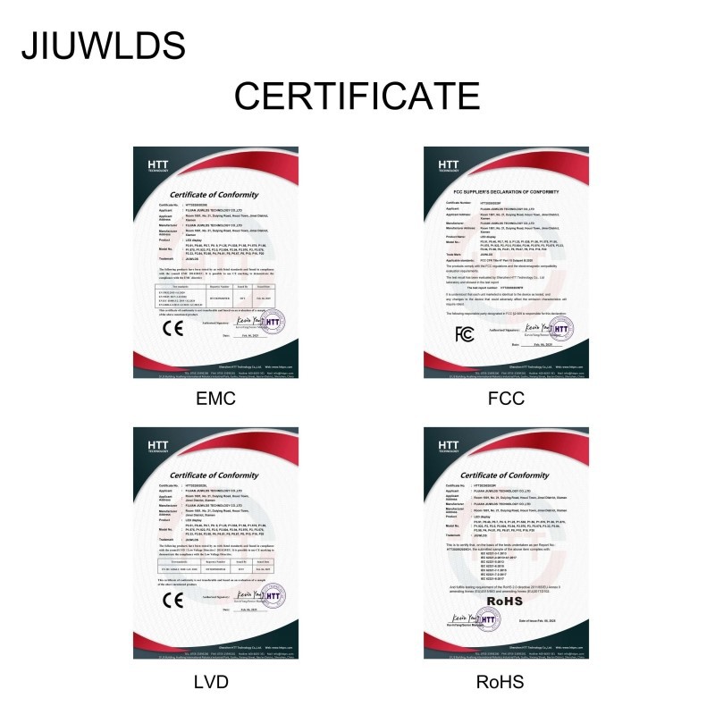 certification of P667 Outdoor LED certification of P667 Outdoor LED